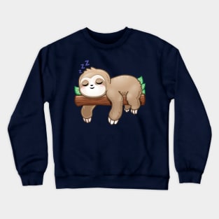 Adorable Sleeping Cute Sloth Crewneck Sweatshirt